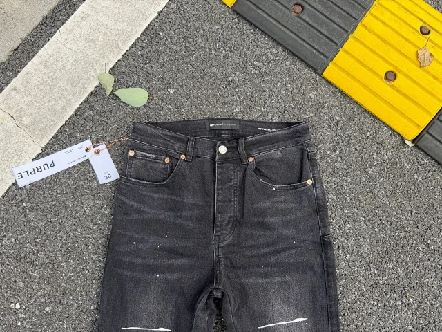 Purple Brand Jeans Style No. 00089, distressed washed denim product detail image 8