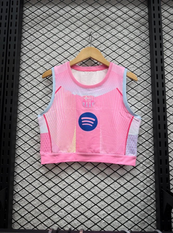 CBF Brasil Performance Crop Top Blue Vest Top - 27