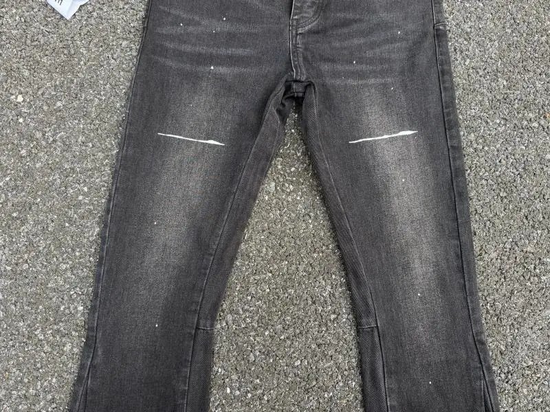 Design RPLE Flared Distressed Denim Jeans Blue Jeans - 10