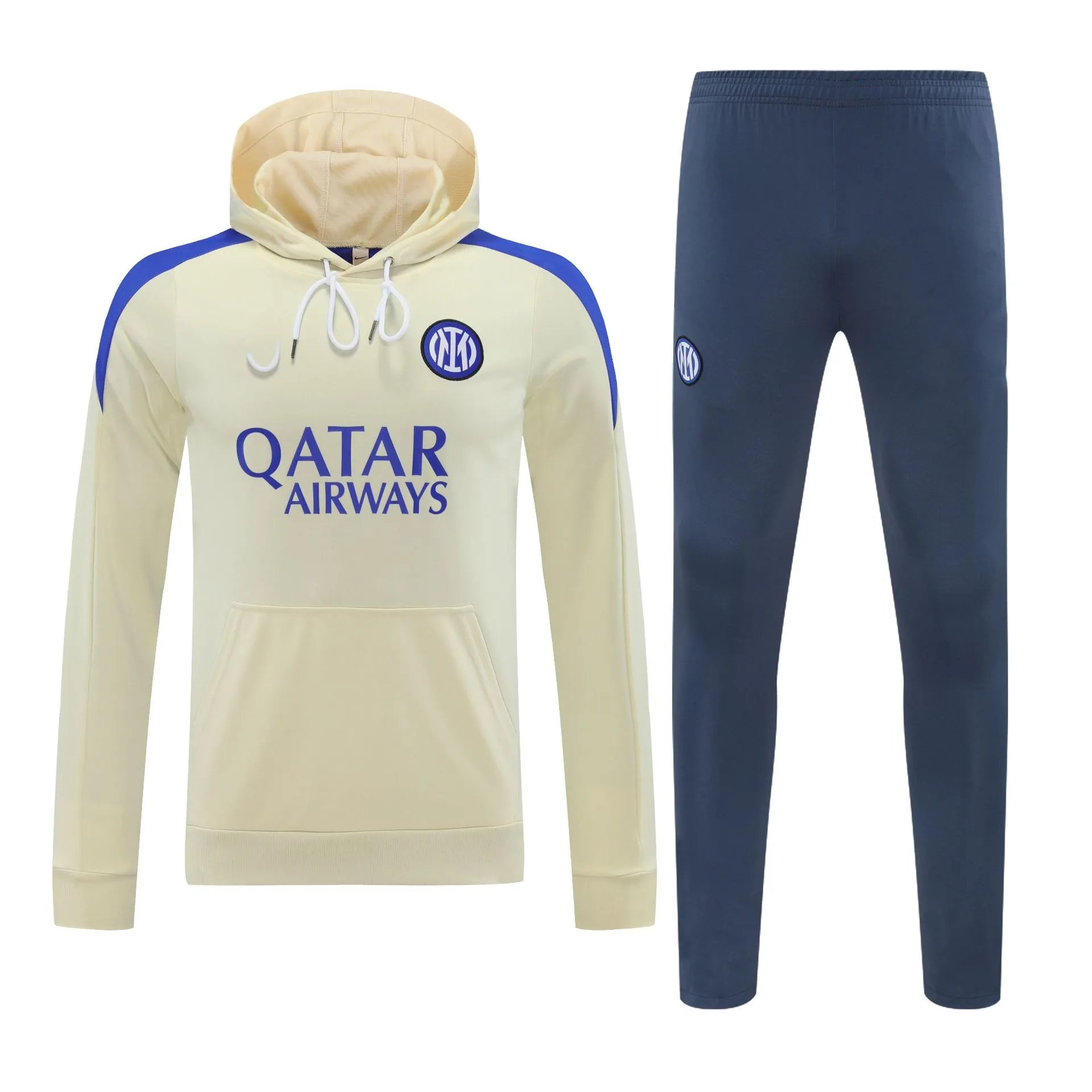 Inter Milan Training Hoodie and Sweatpants Set Navy Blue Tracksuit - 7