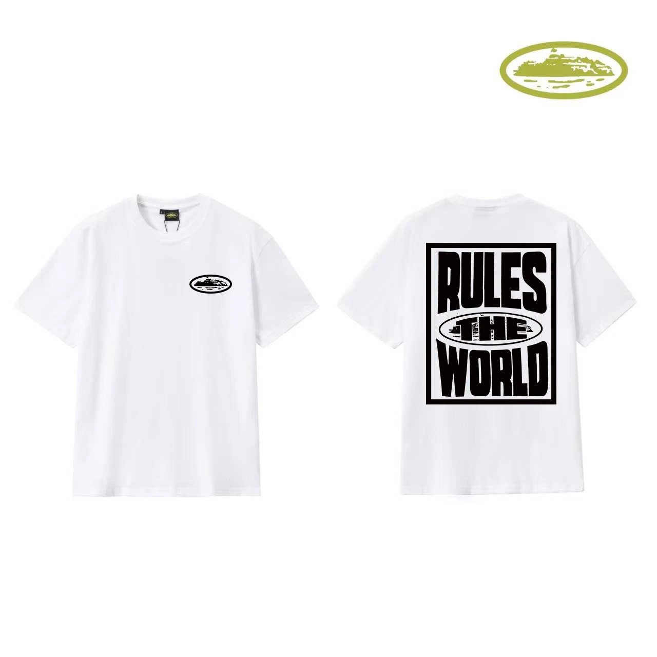 Design Graphic Print White T-Shirt - 29