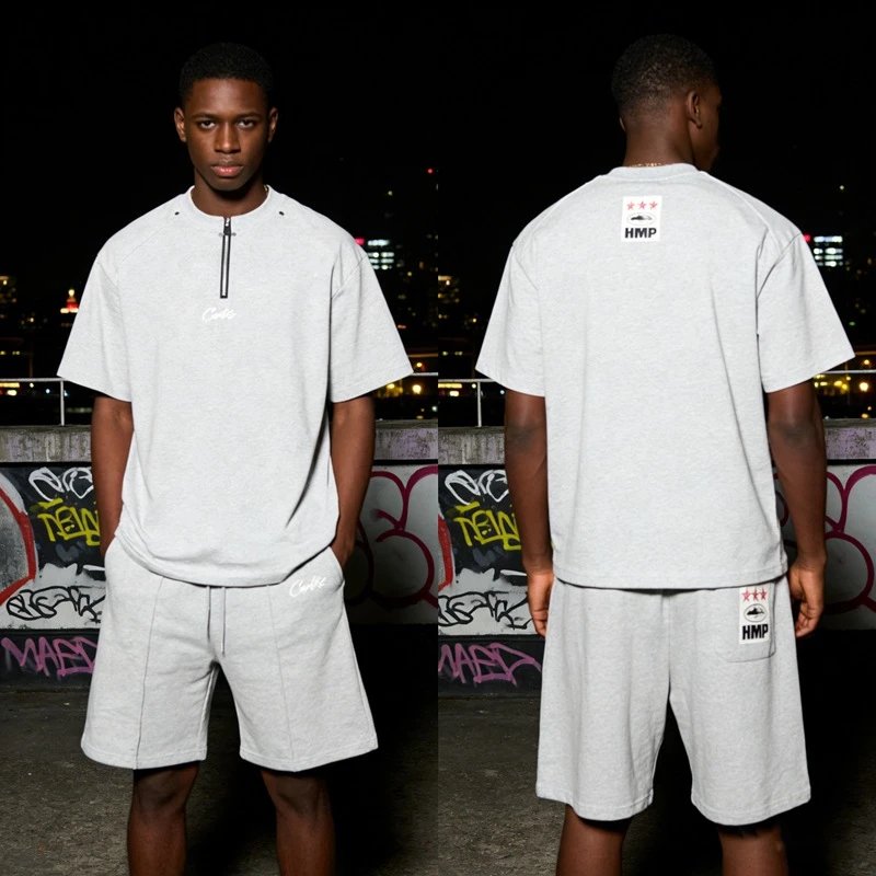 Design HMP Logo Patch Shorts Gray Shorts - 2
