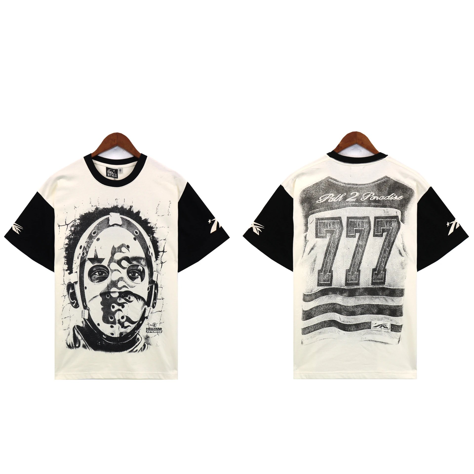 Hellstar Star Flame Graphic T-Shirt White - 17