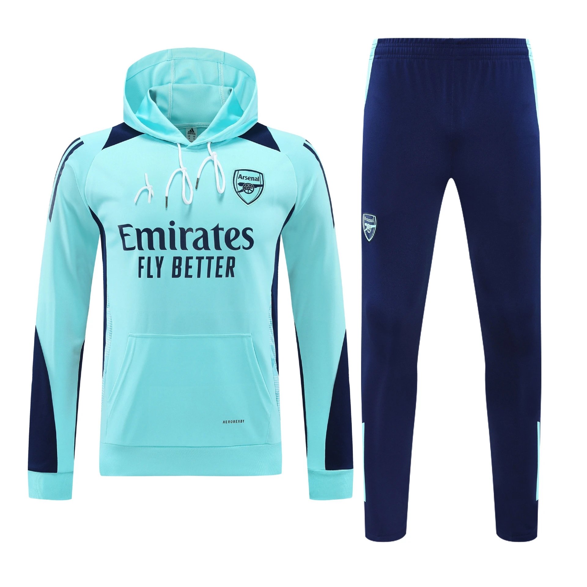 AFA Argentina National Team Training Hoodie and Sweatpants Set Light Blue / Navy Tracksuit - 11