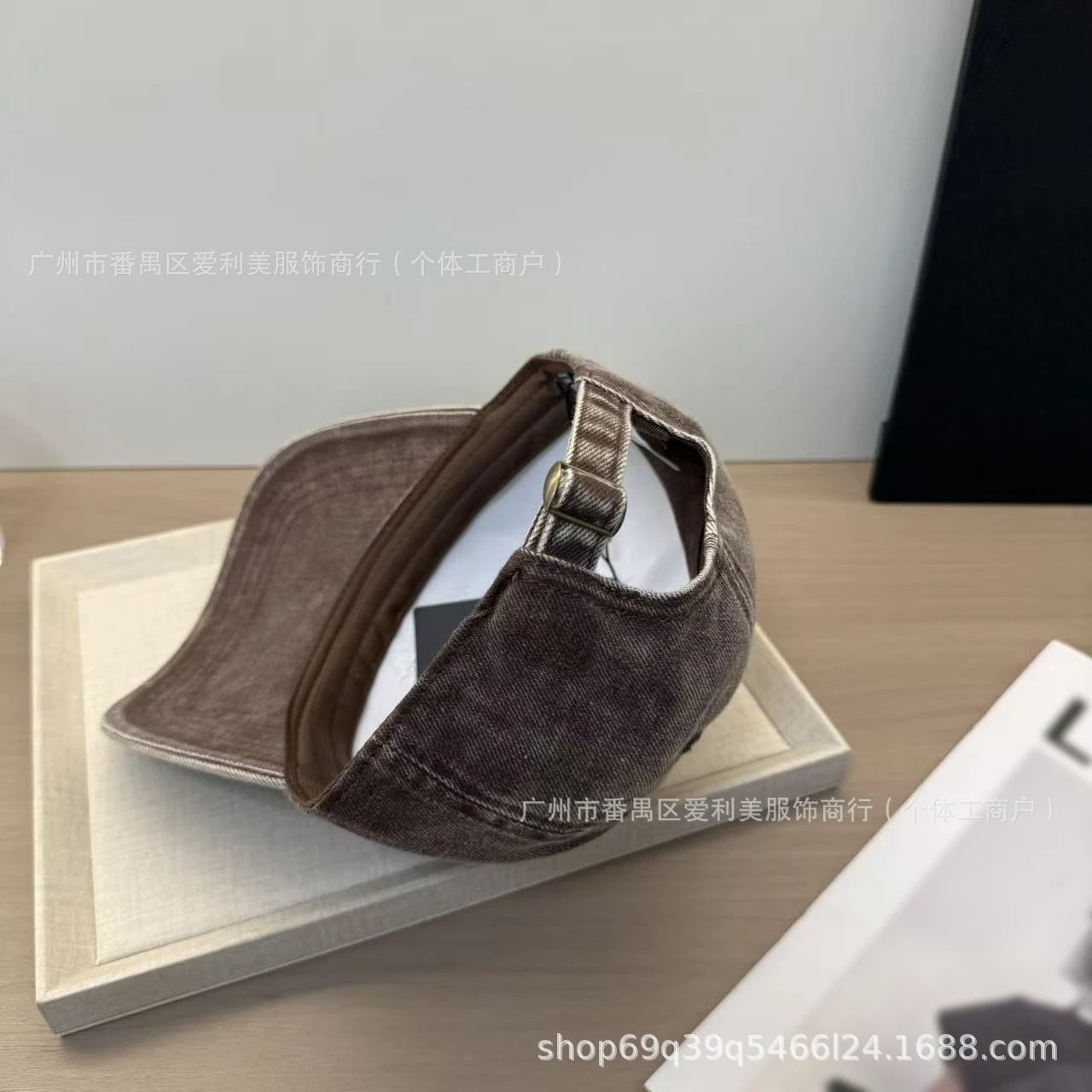 Prada Re-Edition Denim Baseball Cap Brown Hats - 10