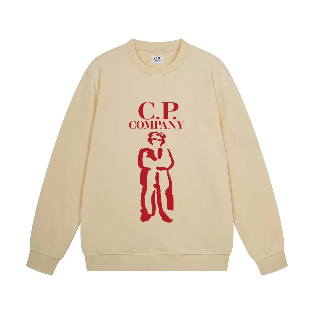 C.P. Company Logo Graphic Sweatshirt White Hoodie - 18