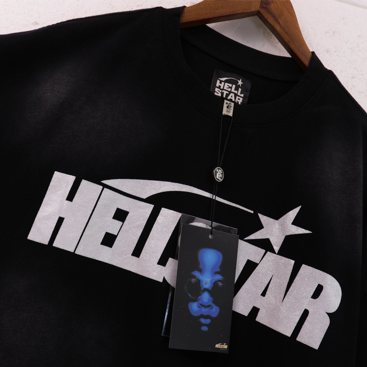 Hellstar Star Flame Graphic T-Shirt White - 31