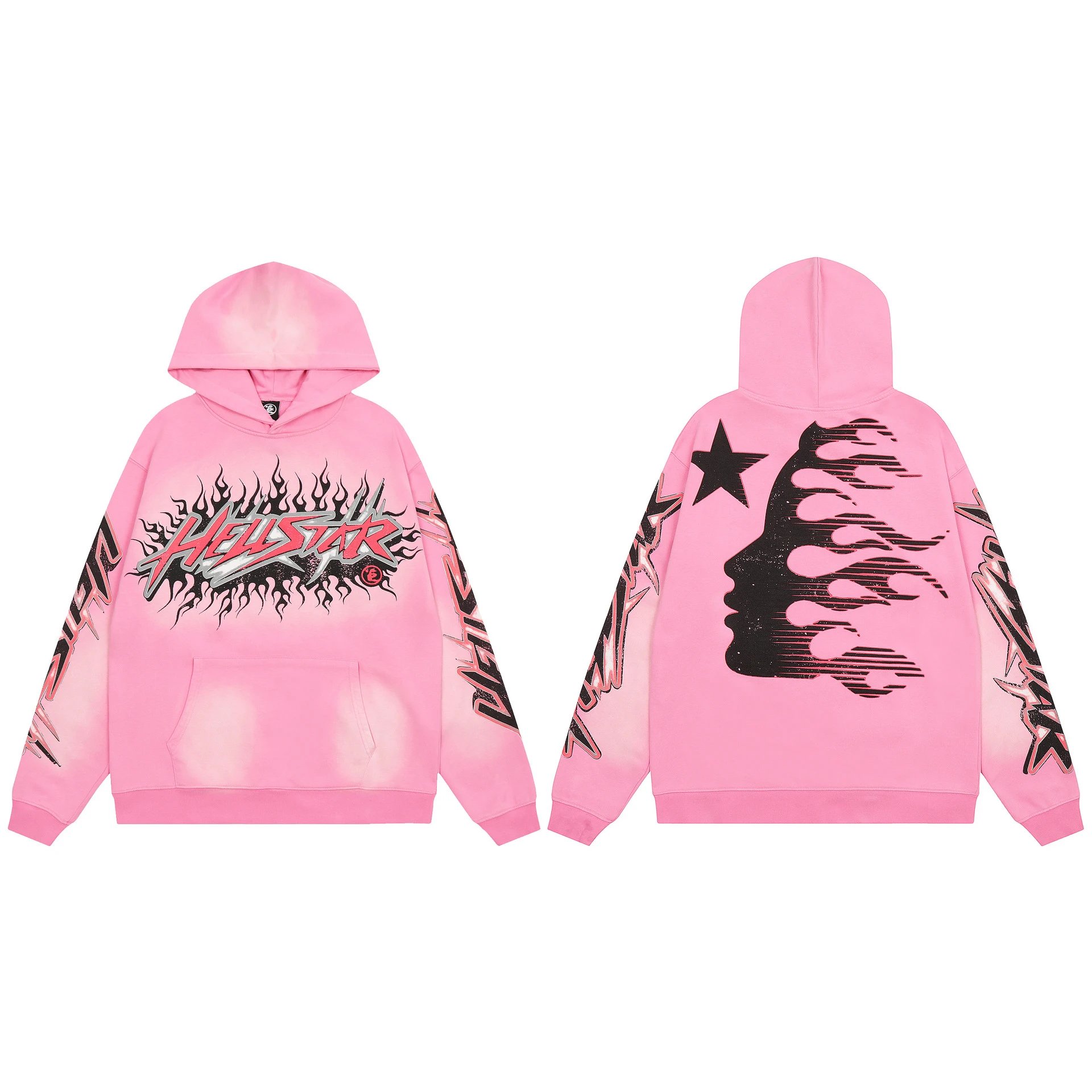 Hellstar Star Flame Hoodie Black - 15