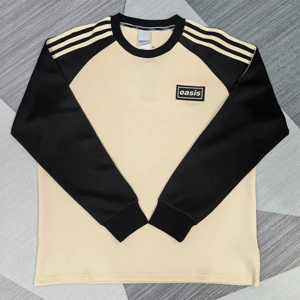 Adidas x Oasis Raglan Long-Sleeve Tee Beige / Black T-Shirts - 1