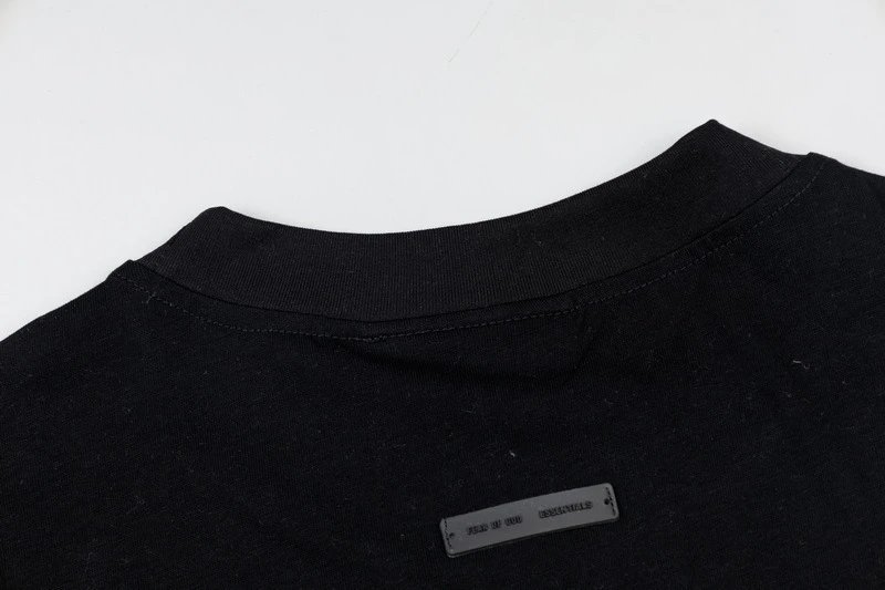 Fear of God Essentials Black Logo T-Shirt - 28