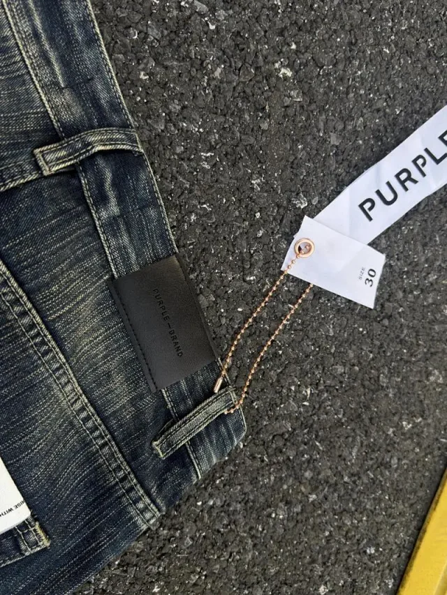 Purple Brand Jeans Style No. 00089, distressed washed denim product detail image 12