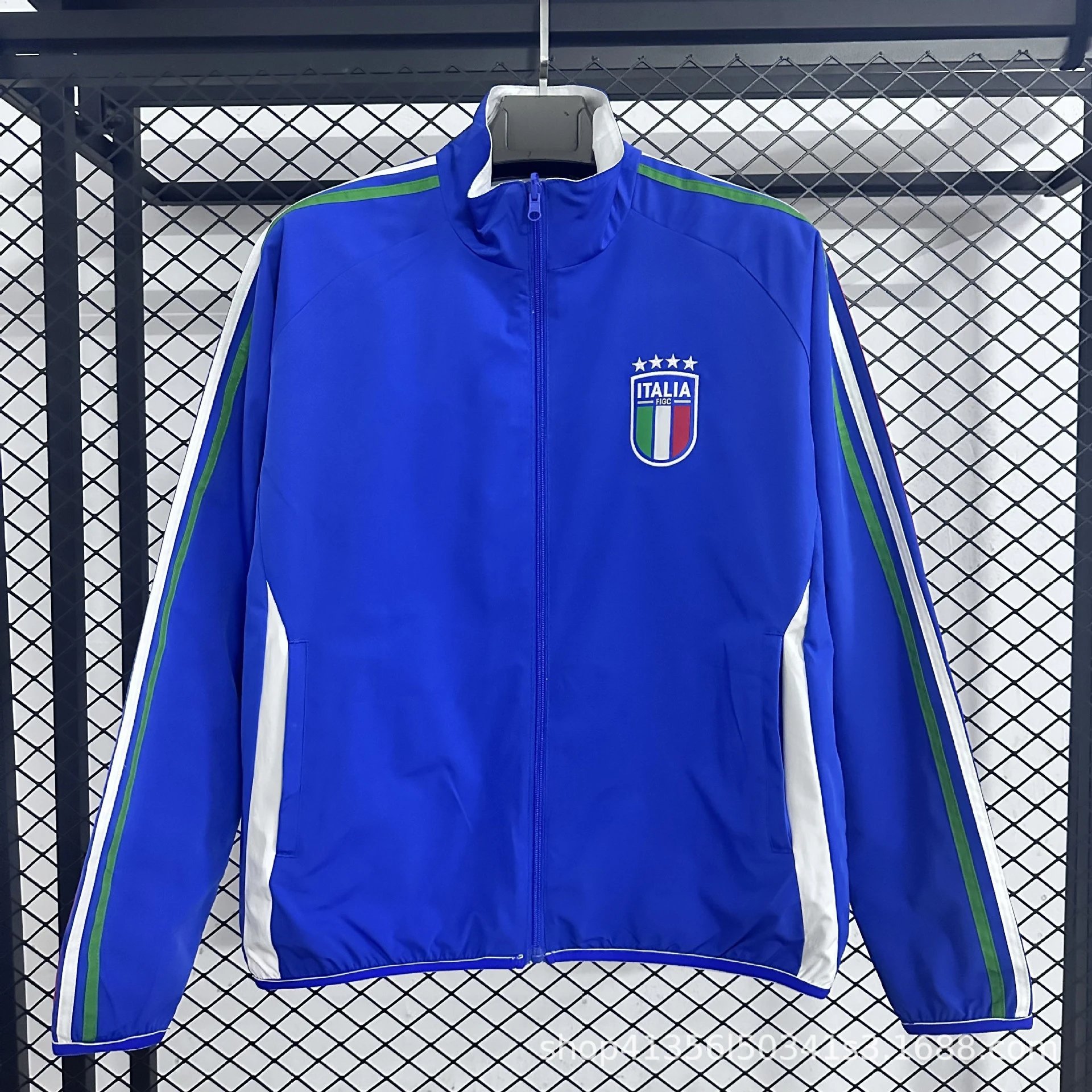 AFA Argentina National Team Track Jacket Light Blue Windbreaker - 12