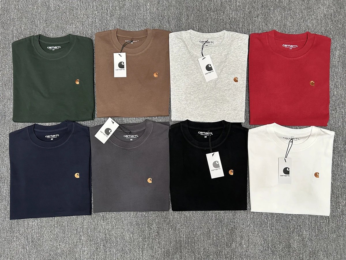 Carhartt Work In Progress Carhartt WIP Logo T-Shirt Army Green T-Shirt T-Shirts - 4