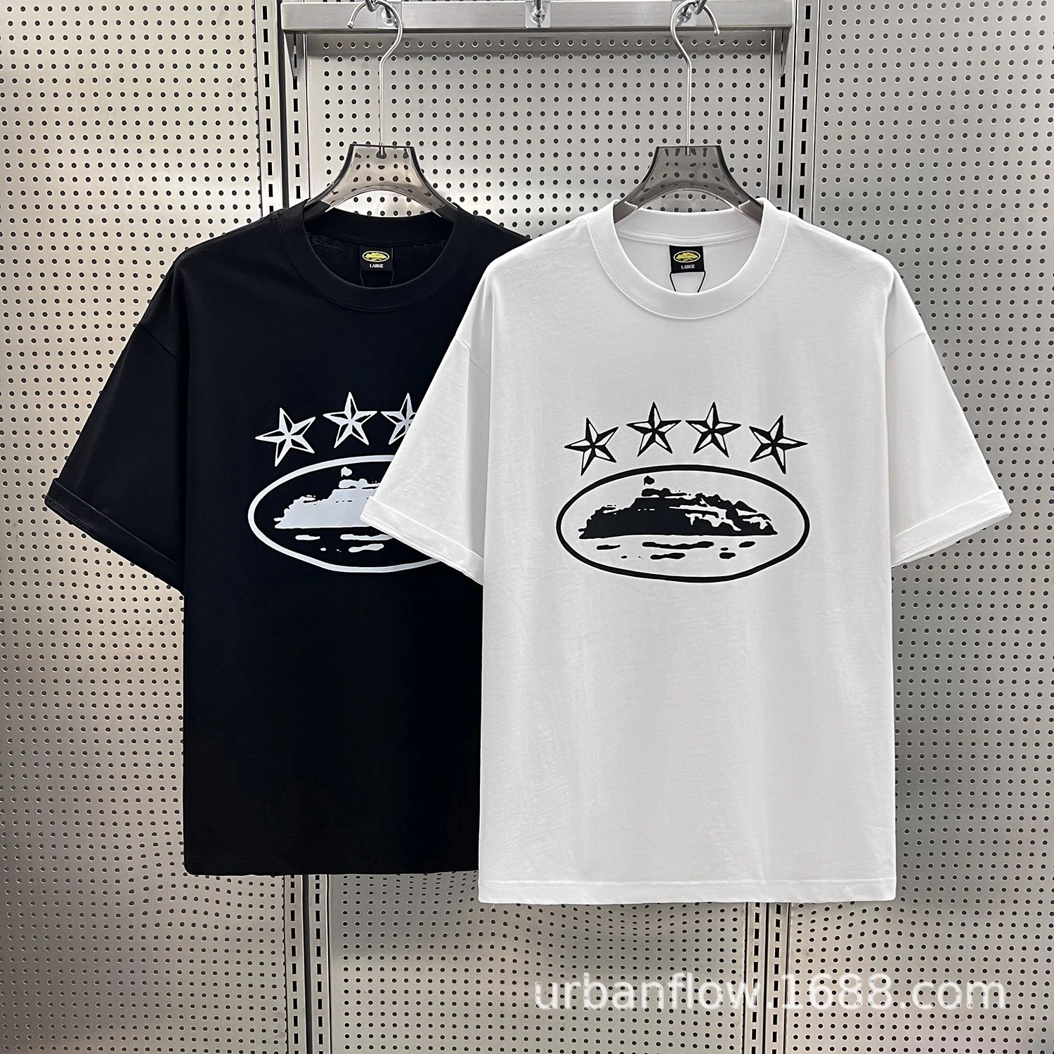 Design Scribble Star Logo White T-Shirt - 13
