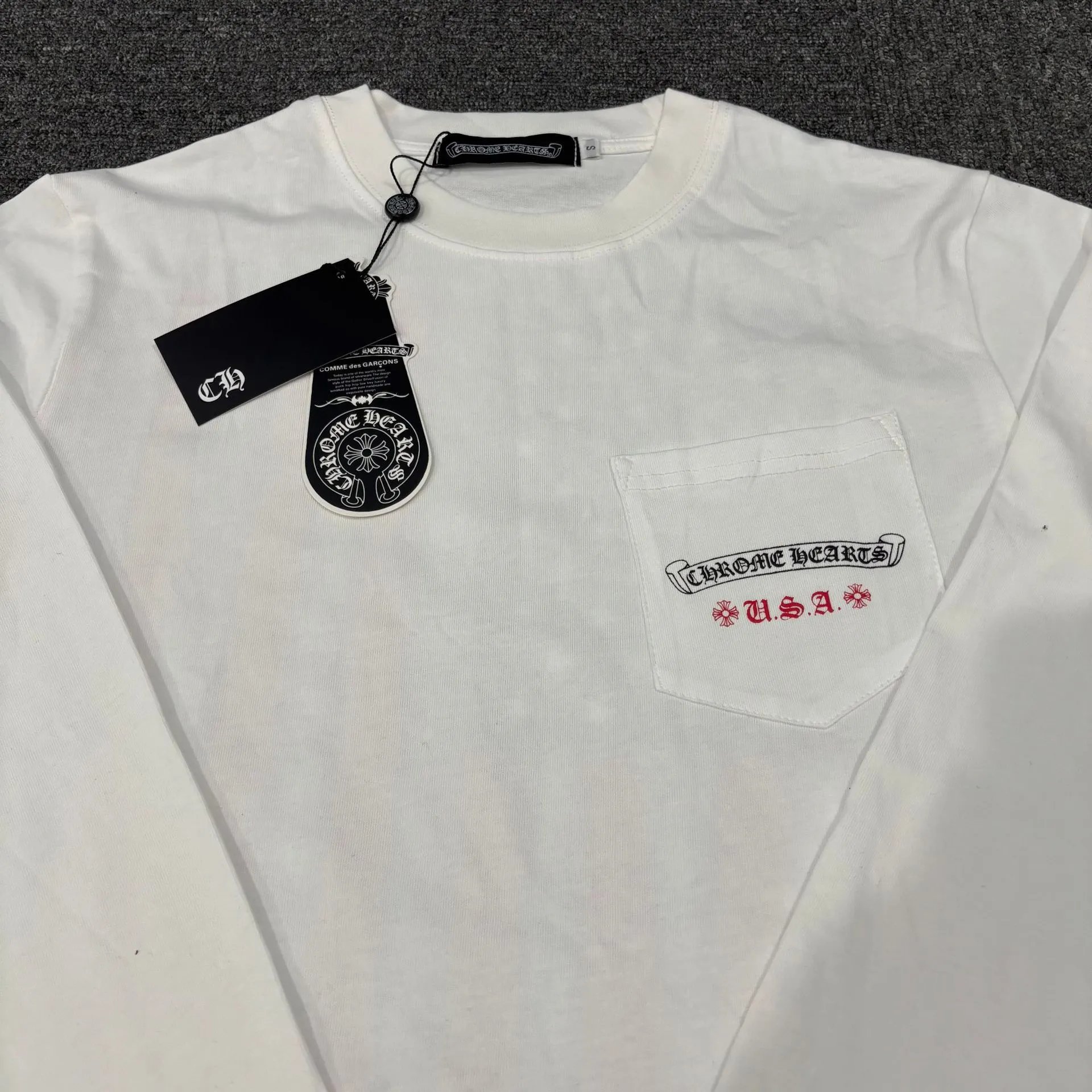 Chrome Hearts American Flag Print Black T-Shirt - 4