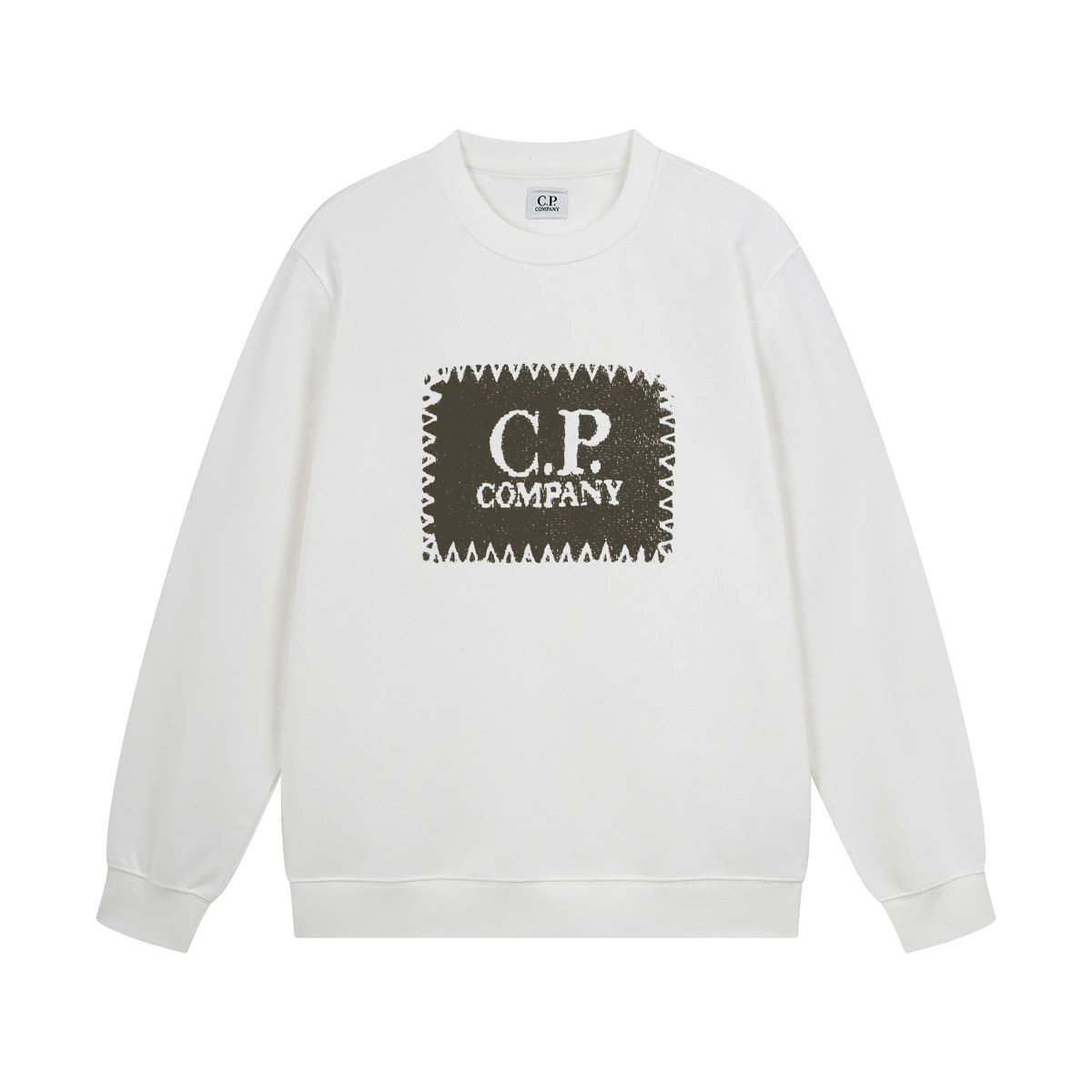 C.P. Company Logo Graphic Sweatshirt White Hoodie - 33