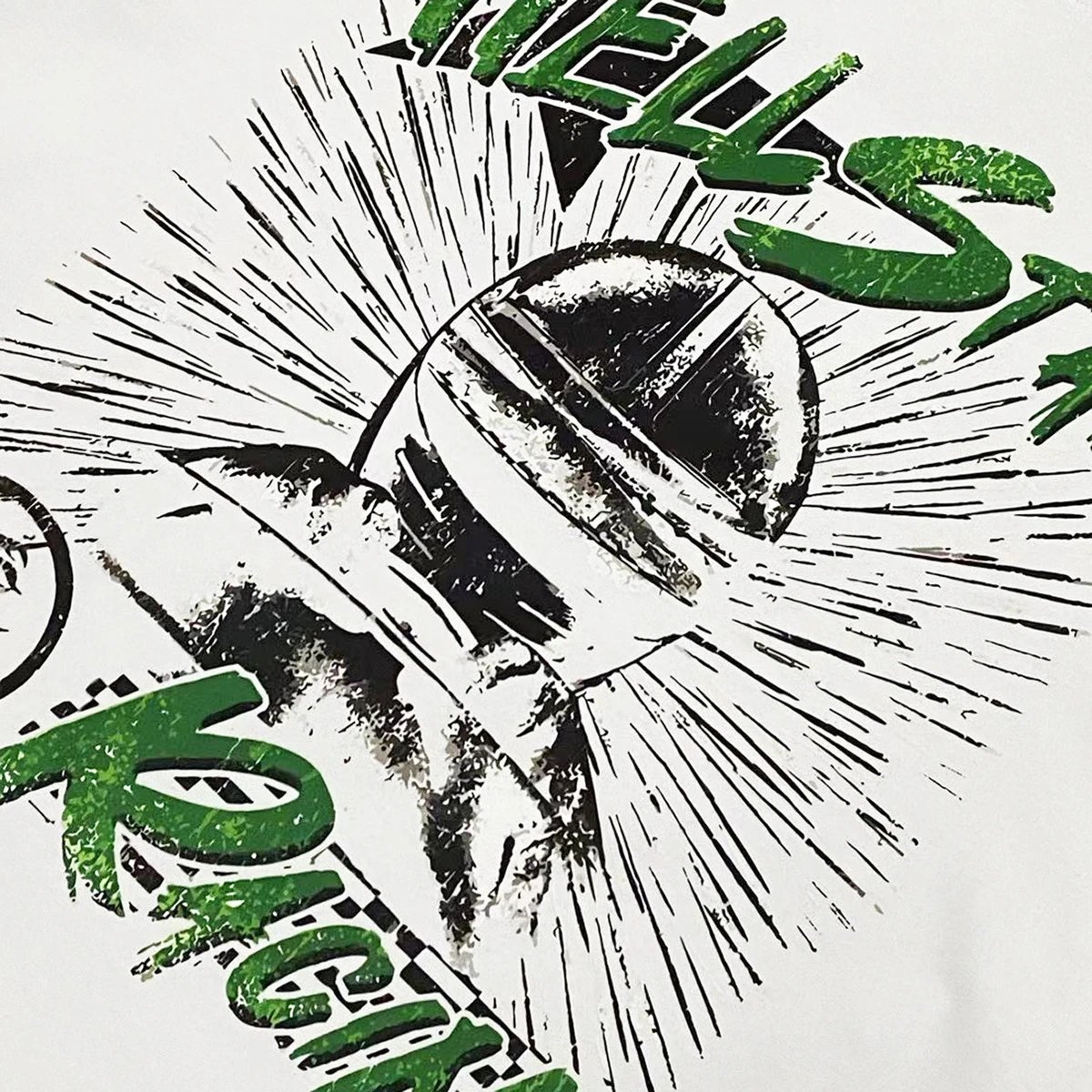 Hellstar Racing Graphic Print White T-Shirt - 10