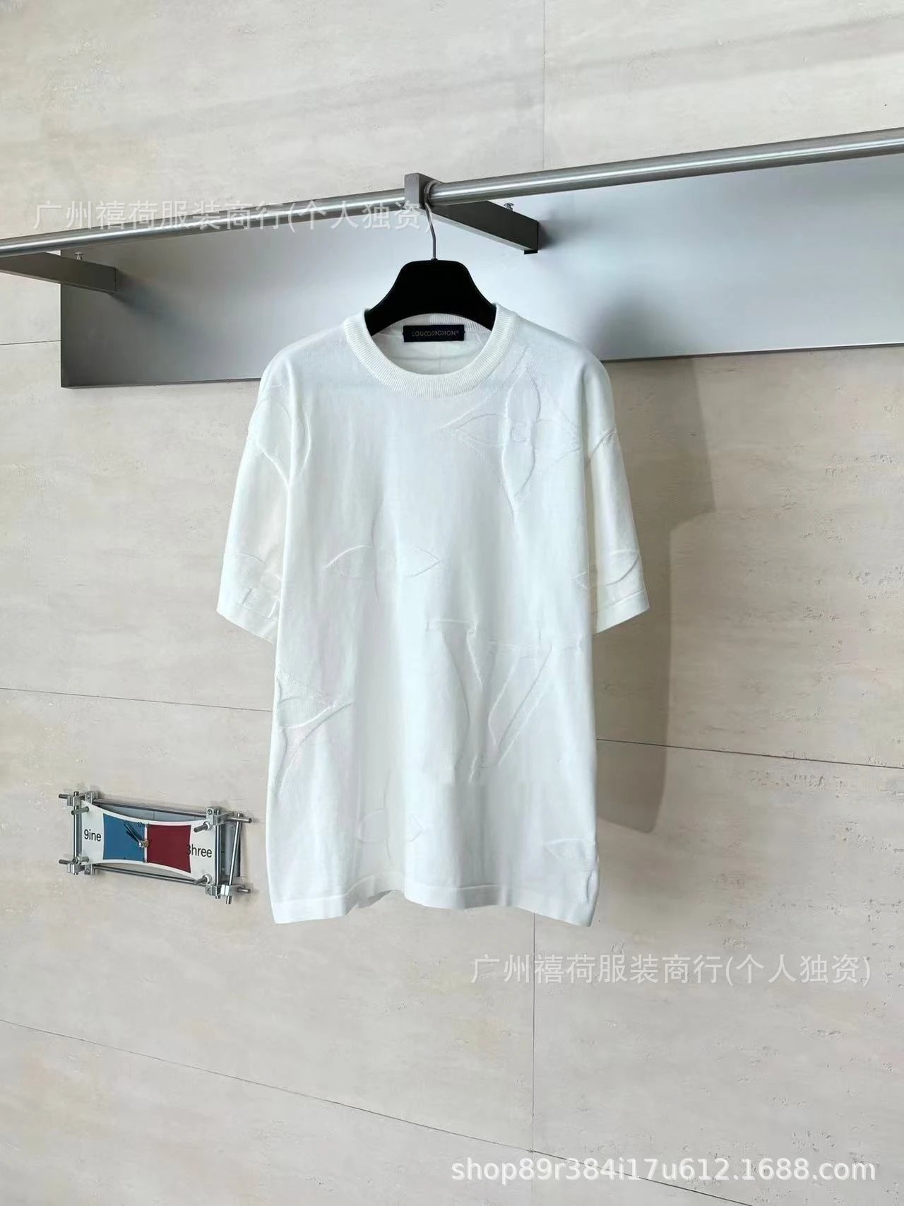 Design Abstract Face Print White T-Shirt - 31