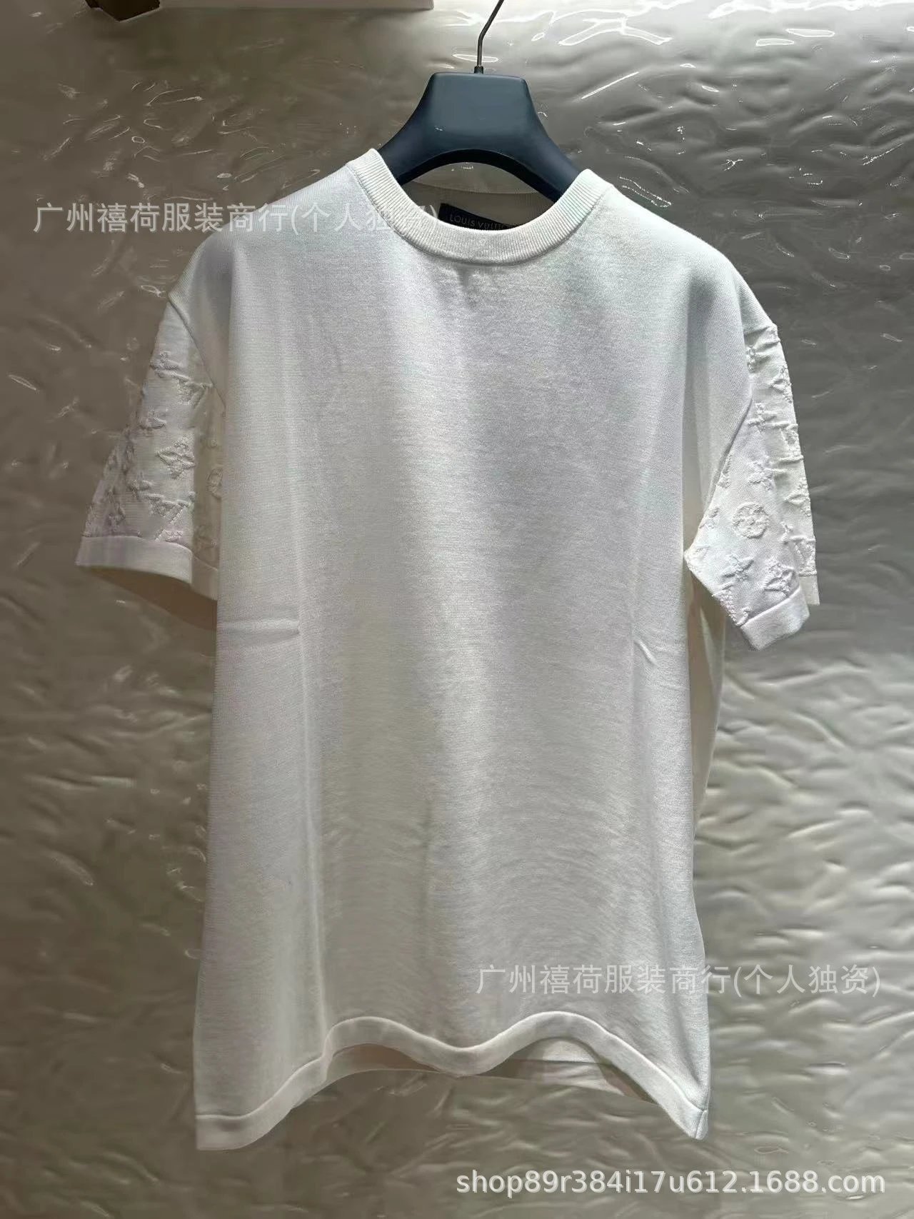 Design Abstract Face Print White T-Shirt - 33