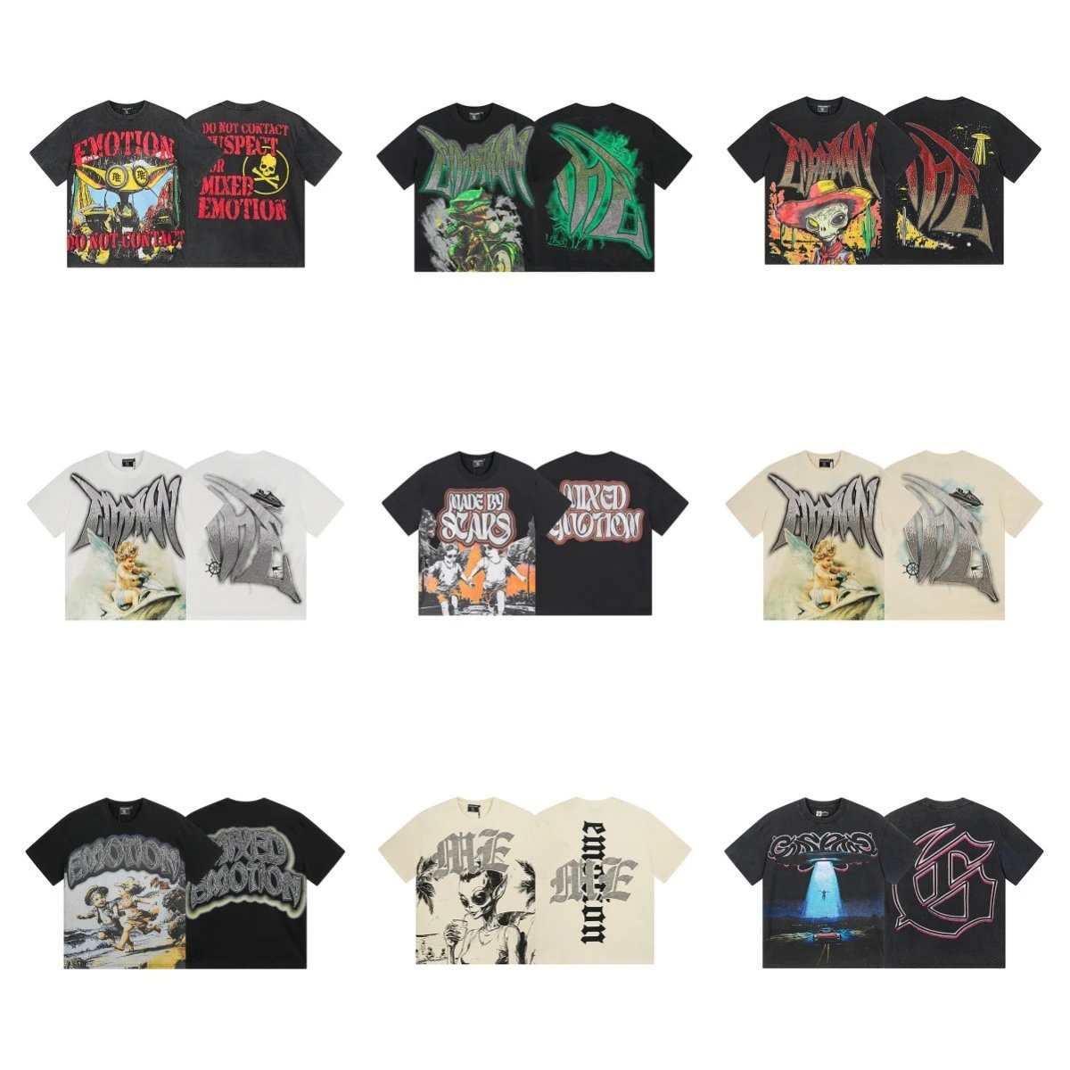 Hellstar Studios Graphic Print T-Shirt White - 7