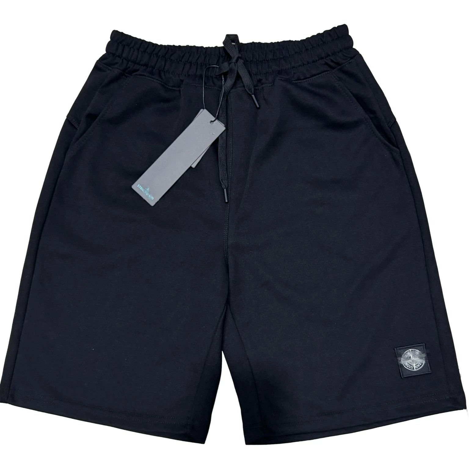 Stone Island Logo Patch Shorts White - 3