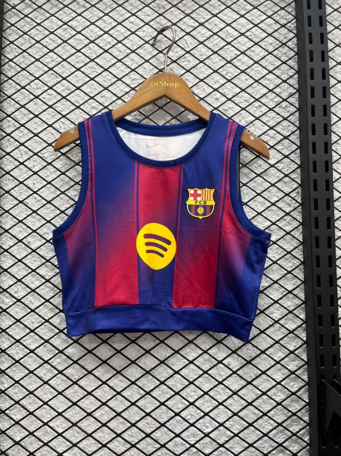 CBF Brasil Performance Crop Top Blue Vest Top - 23