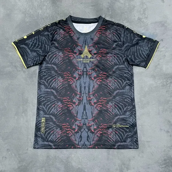 Paris Saint-Germain x The Parisians European Champions 2025 Commemorative T-Shirt Black - 1