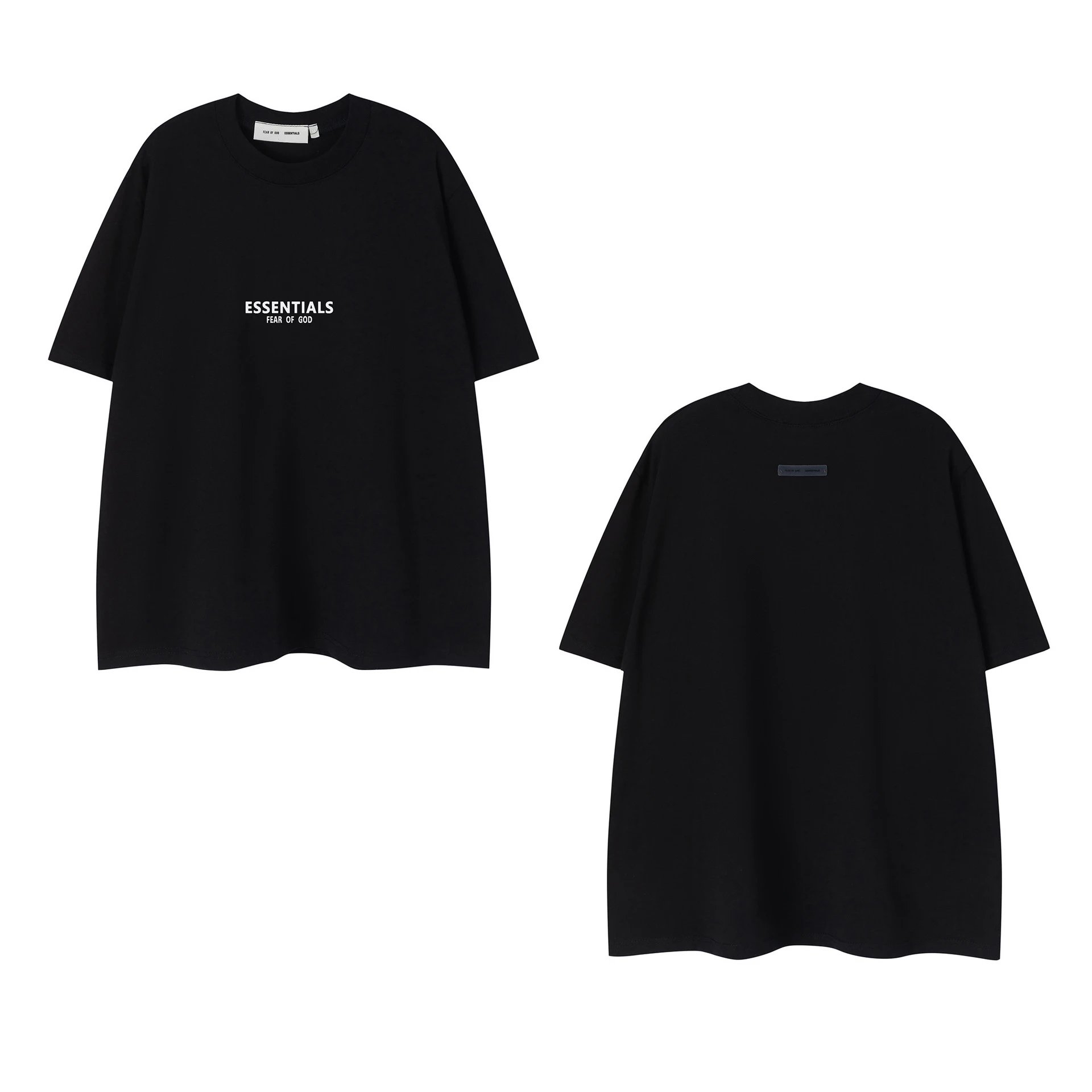 Fear of God Essentials Logo-Print Drawstring Shorts Black - 22