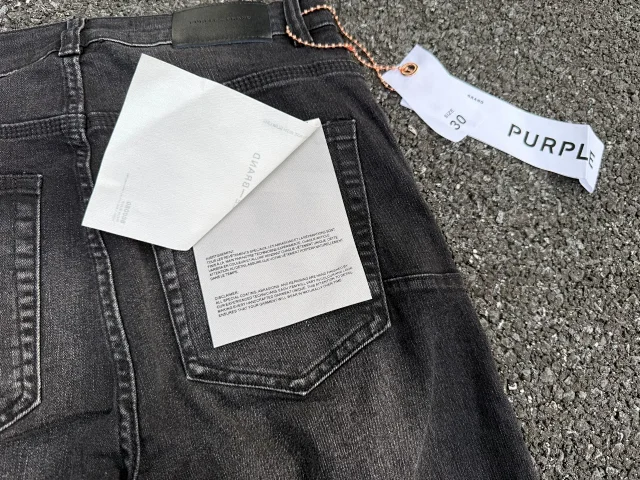 Purple Brand Jeans Style No. 00089, distressed washed denim product detail image 11