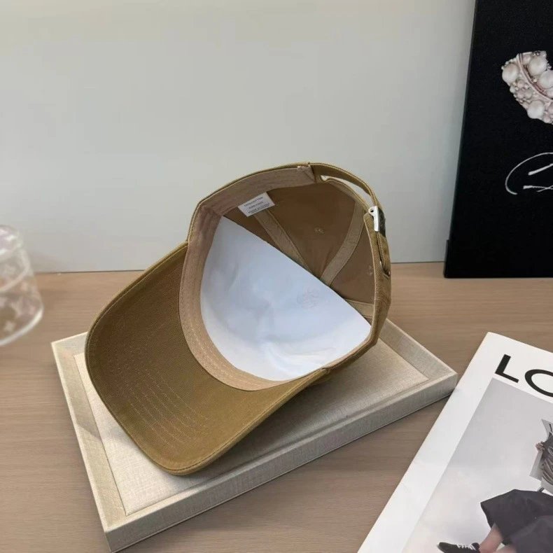 Prada Milano Embroidered Beige Baseball Cap Hats - 3