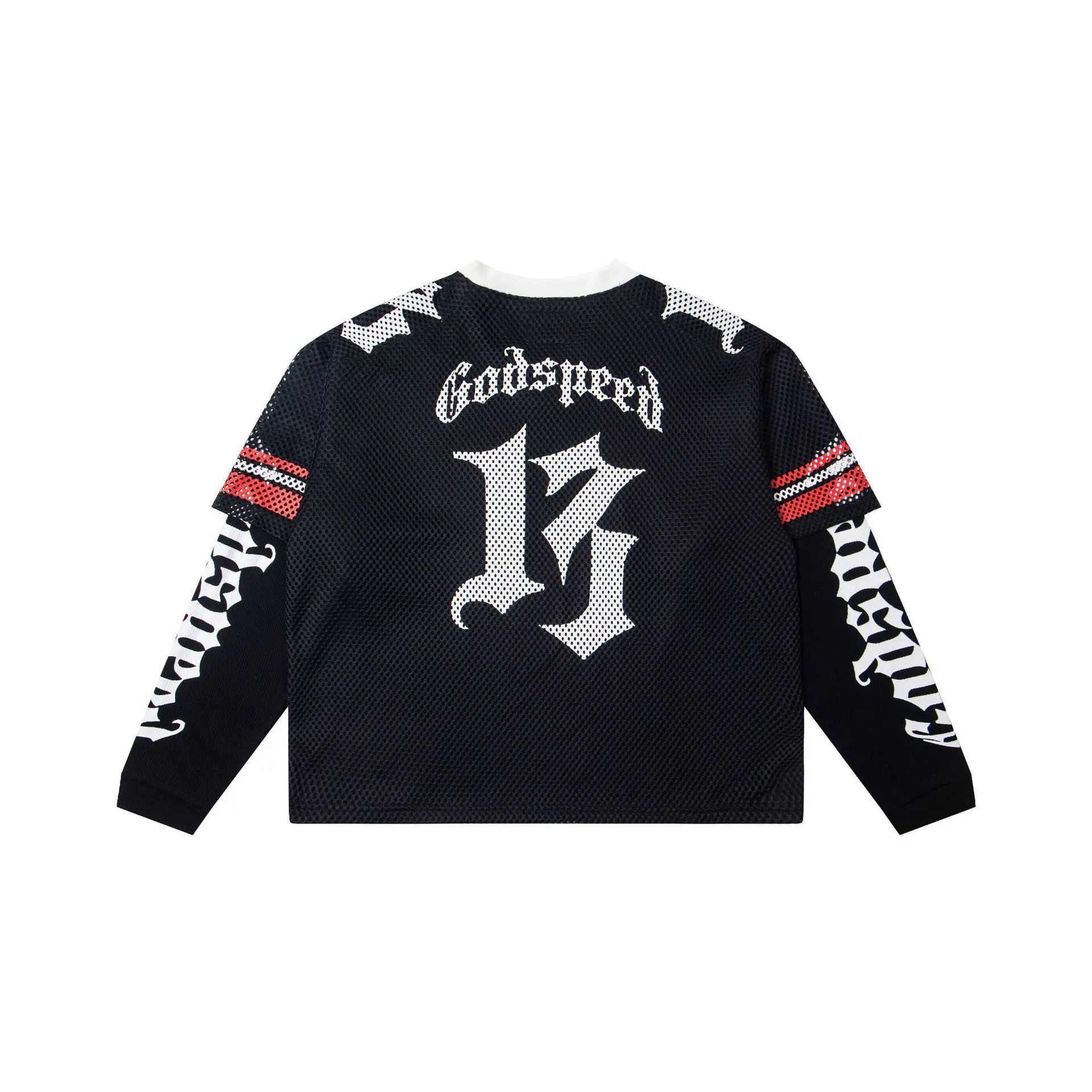 Godspeed Skull Mesh Jersey Black / White / Orange - 18