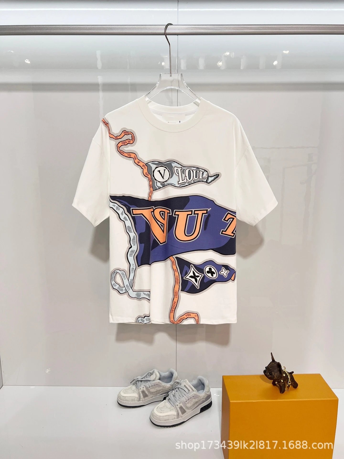 Design Embroidered Logo White T-Shirt - 3