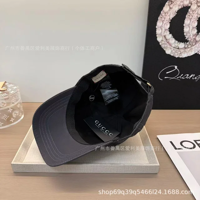 Gucci Hats Plain cotton baseball cap product detail image 3