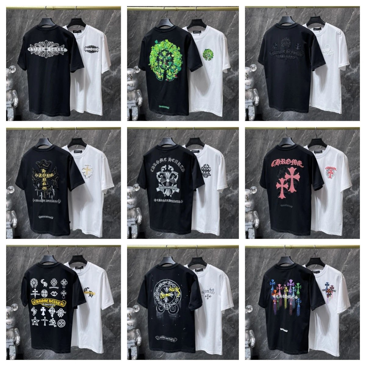 Chrome Hearts Embroidered Circle Logo White T-Shirt - 3