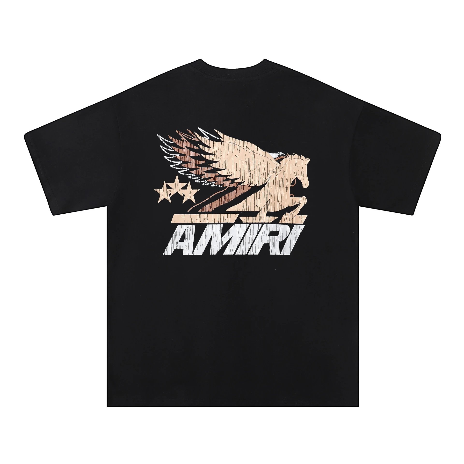 Amiri Hollywood Arch Logo Black T-Shirt - 39