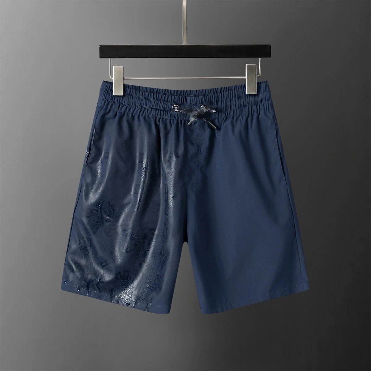 Louis Vuitton Swimwear Water-reactive monogram swim shorts with mesh lining — D28100 sapphire blue