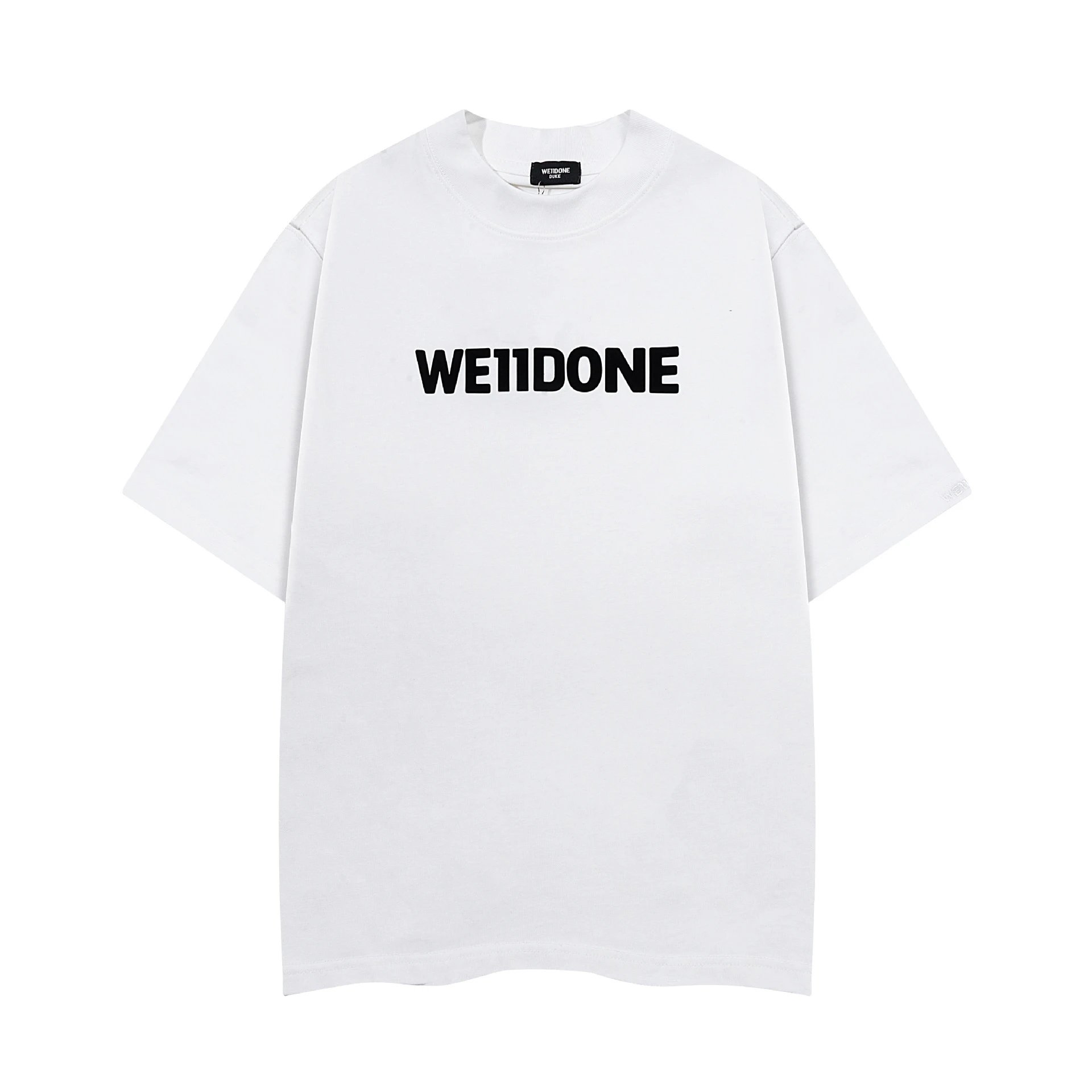 Design Wetdone Distorted Logo Black Oversized T-Shirt T-Shirts - 10