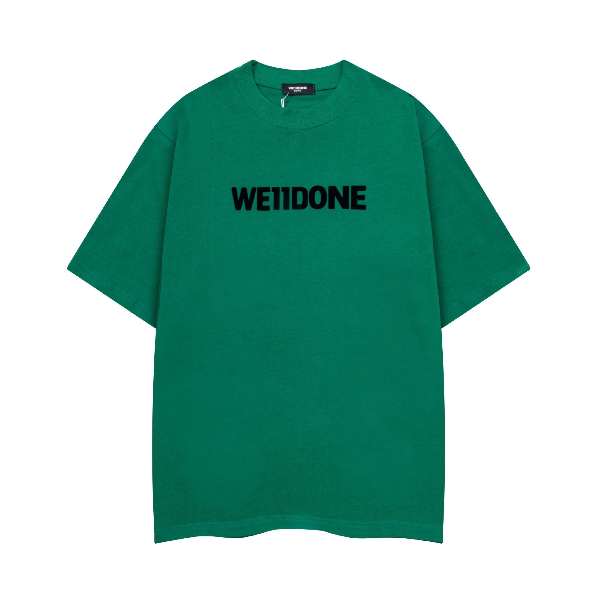 Design Wetdone Distorted Logo Black Oversized T-Shirt T-Shirts - 11