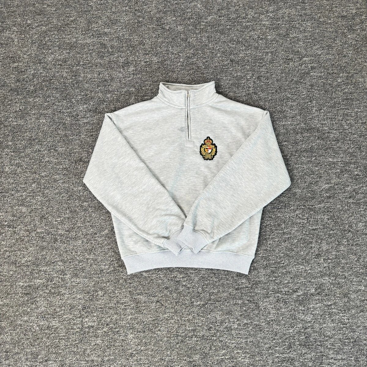 Burberry Logo-Embroidered Heather Gray Sweatpants - 32