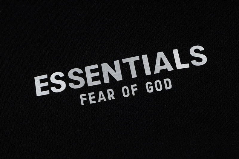 Fear of God Essentials Black Logo T-Shirt - 26