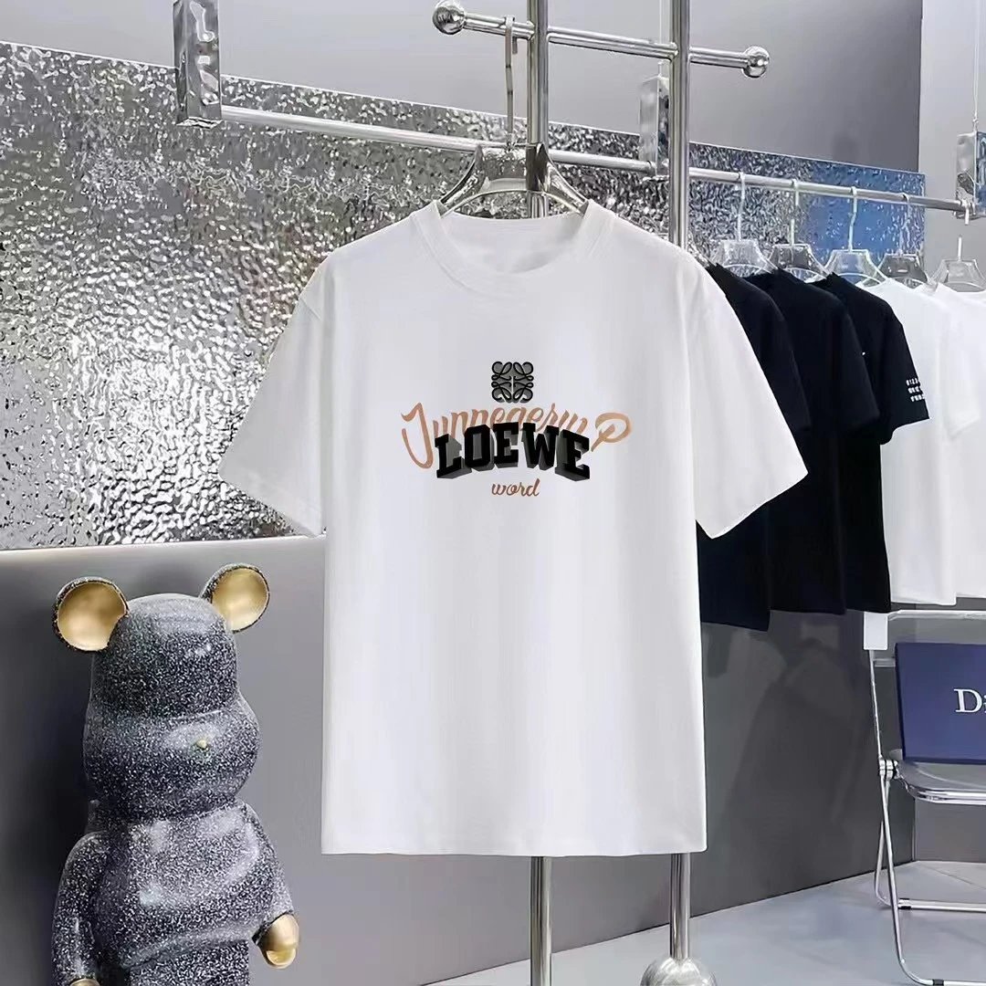 Loewe Puzzle Logo Print Black T-Shirt - 48