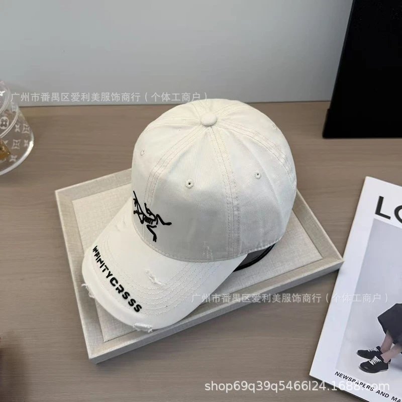 Arc'teryx x Infinitycrass Beige Distressed Baseball Cap - 17