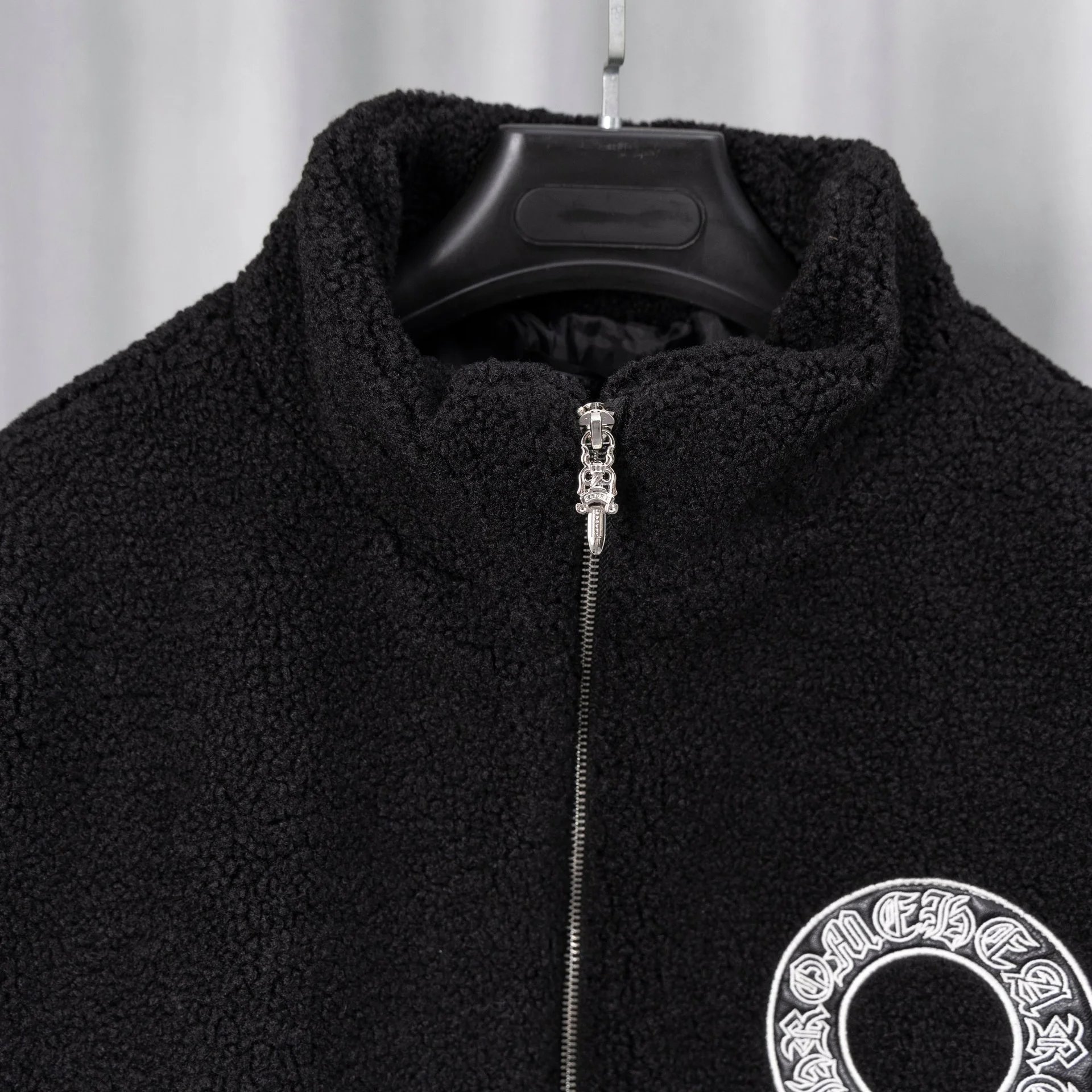 Chrome Hearts Varsity Jacket Black and White Outerwear Jacket - 9