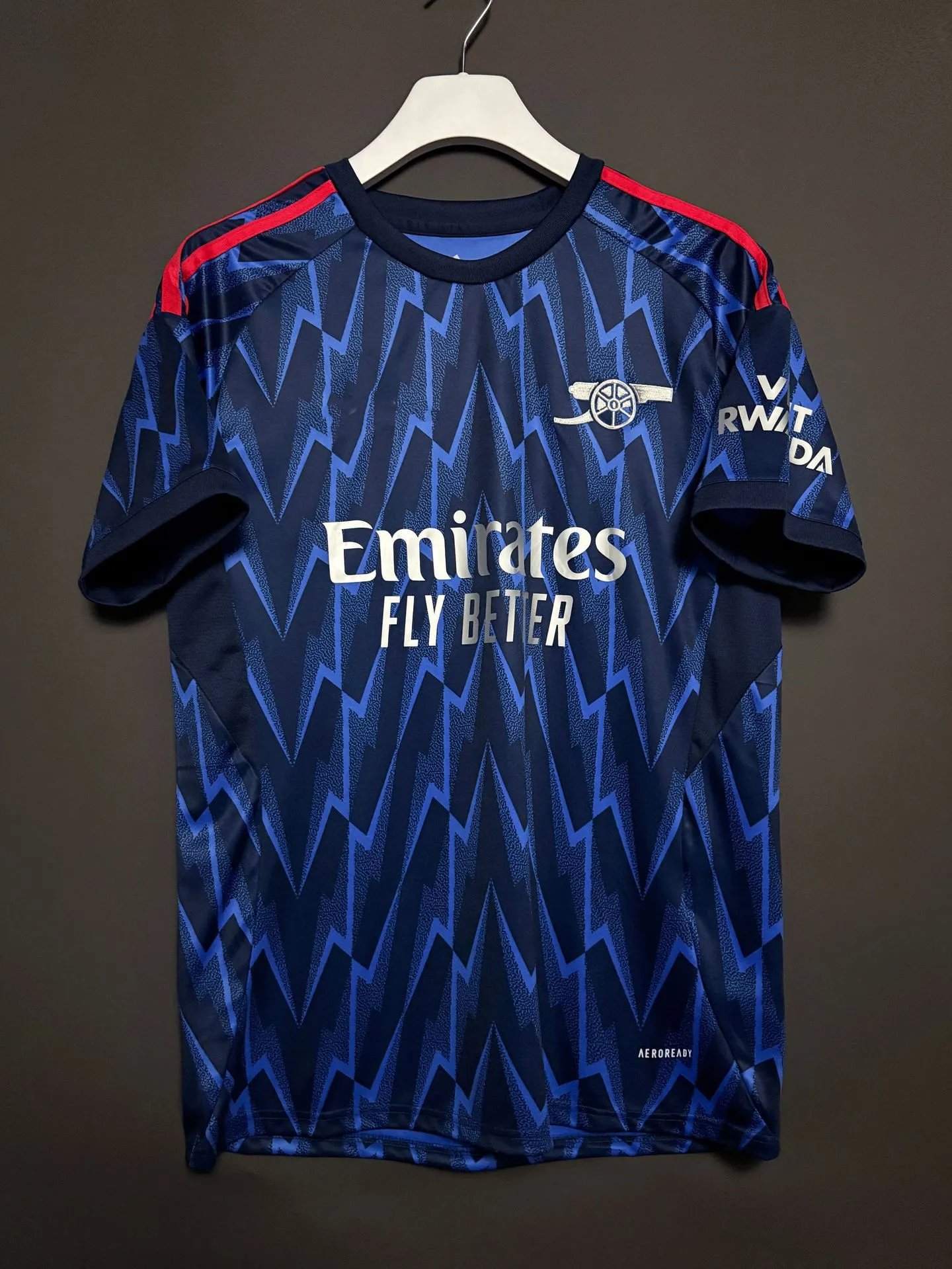 Arsenal FC 2023-24 Champions League Third Kit White Burgundy Jersey - 11