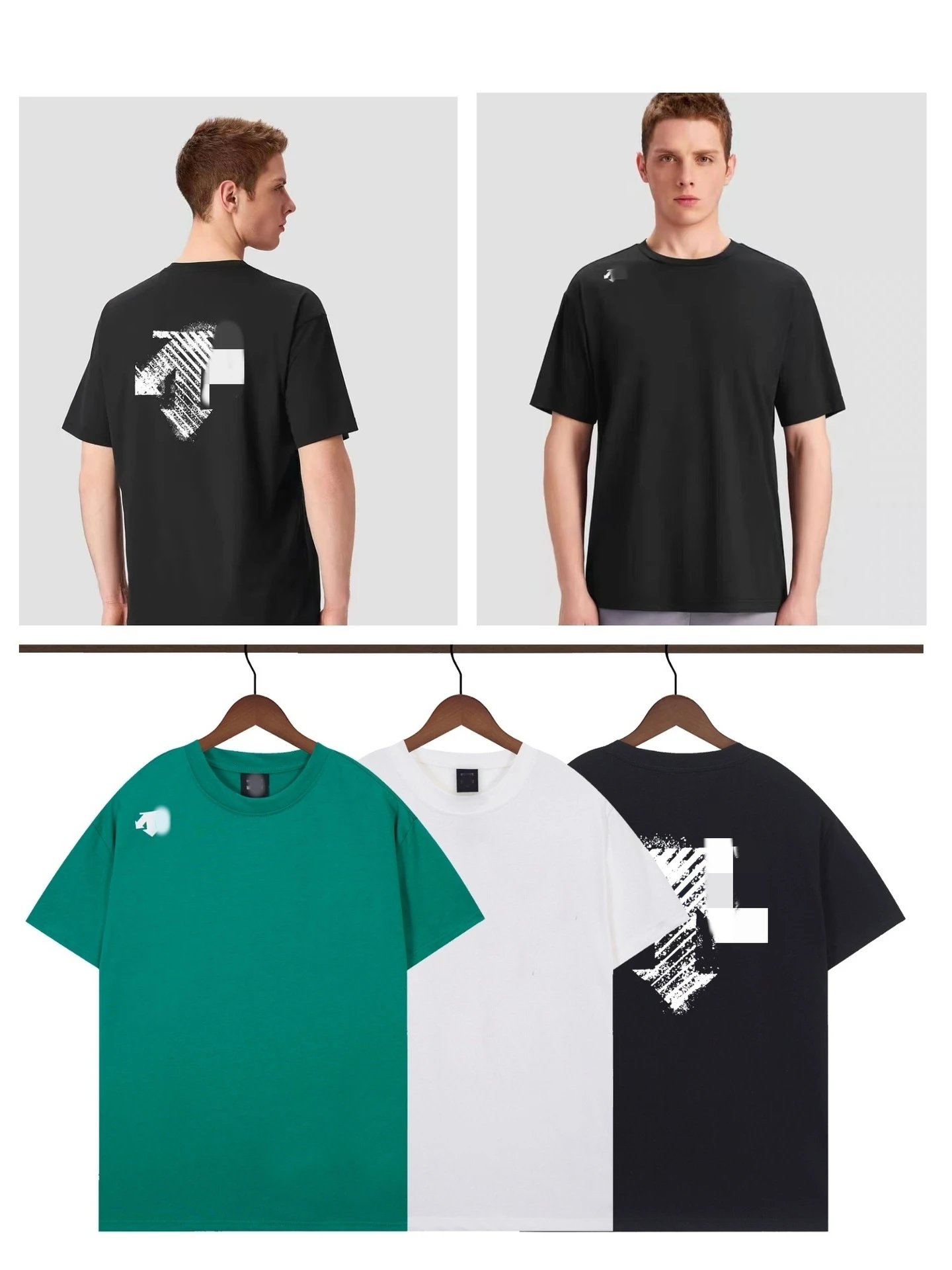 Descente Graphic Logo White T-Shirt - 3