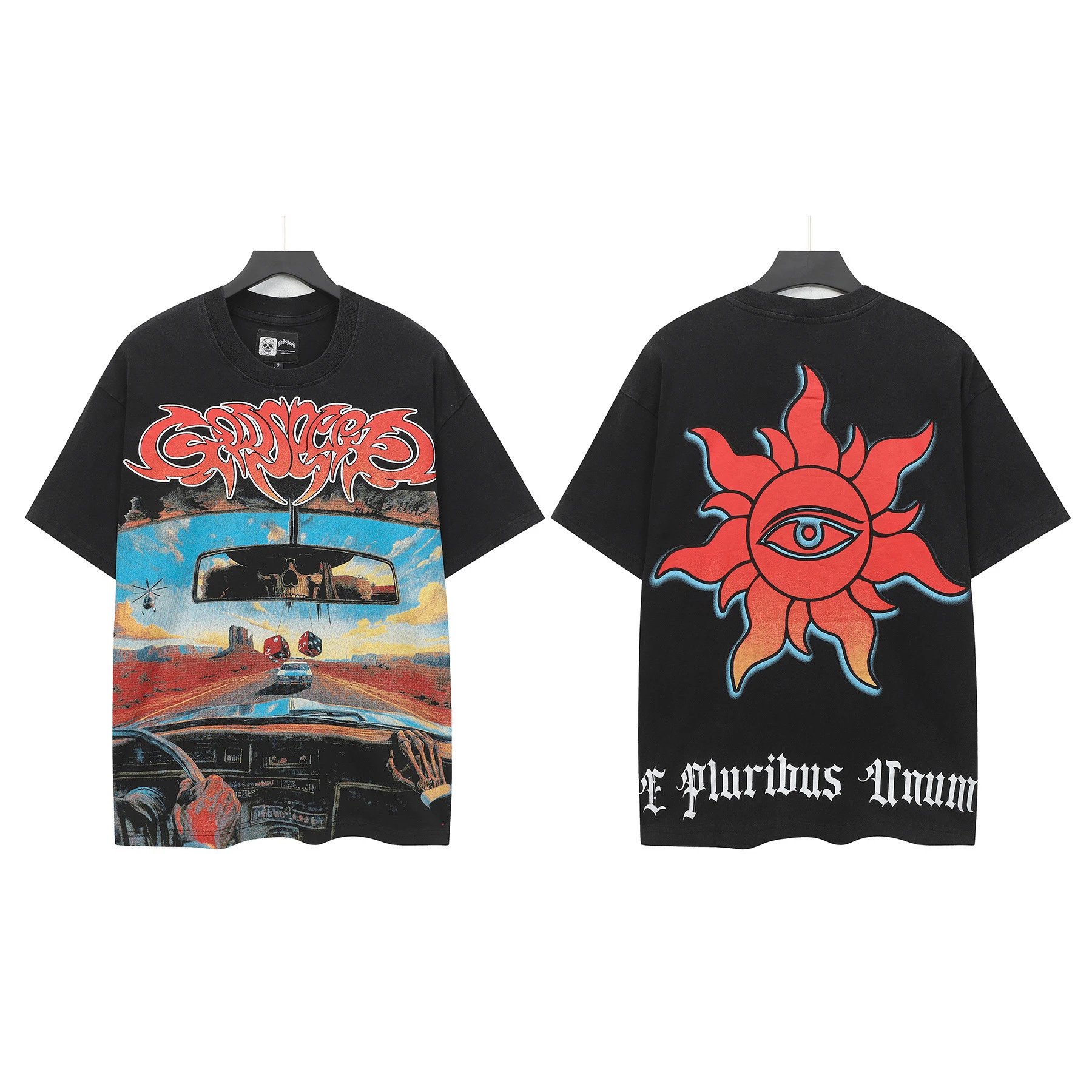 Hellstar Records x Death Before Dishonor Graphic Print White T-Shirt - 21