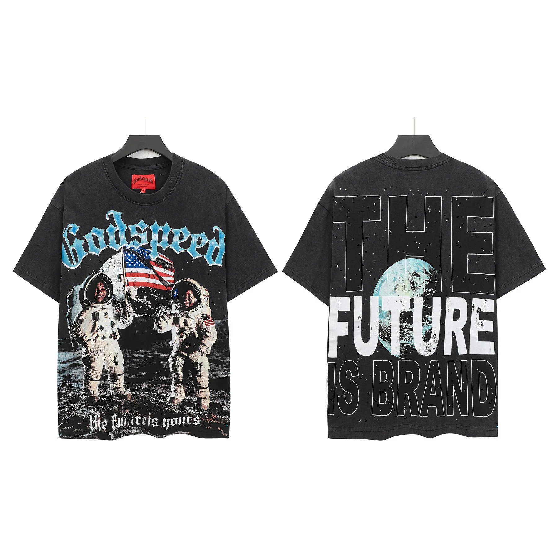 Hellstar Records x Death Before Dishonor Graphic Print White T-Shirt - 5