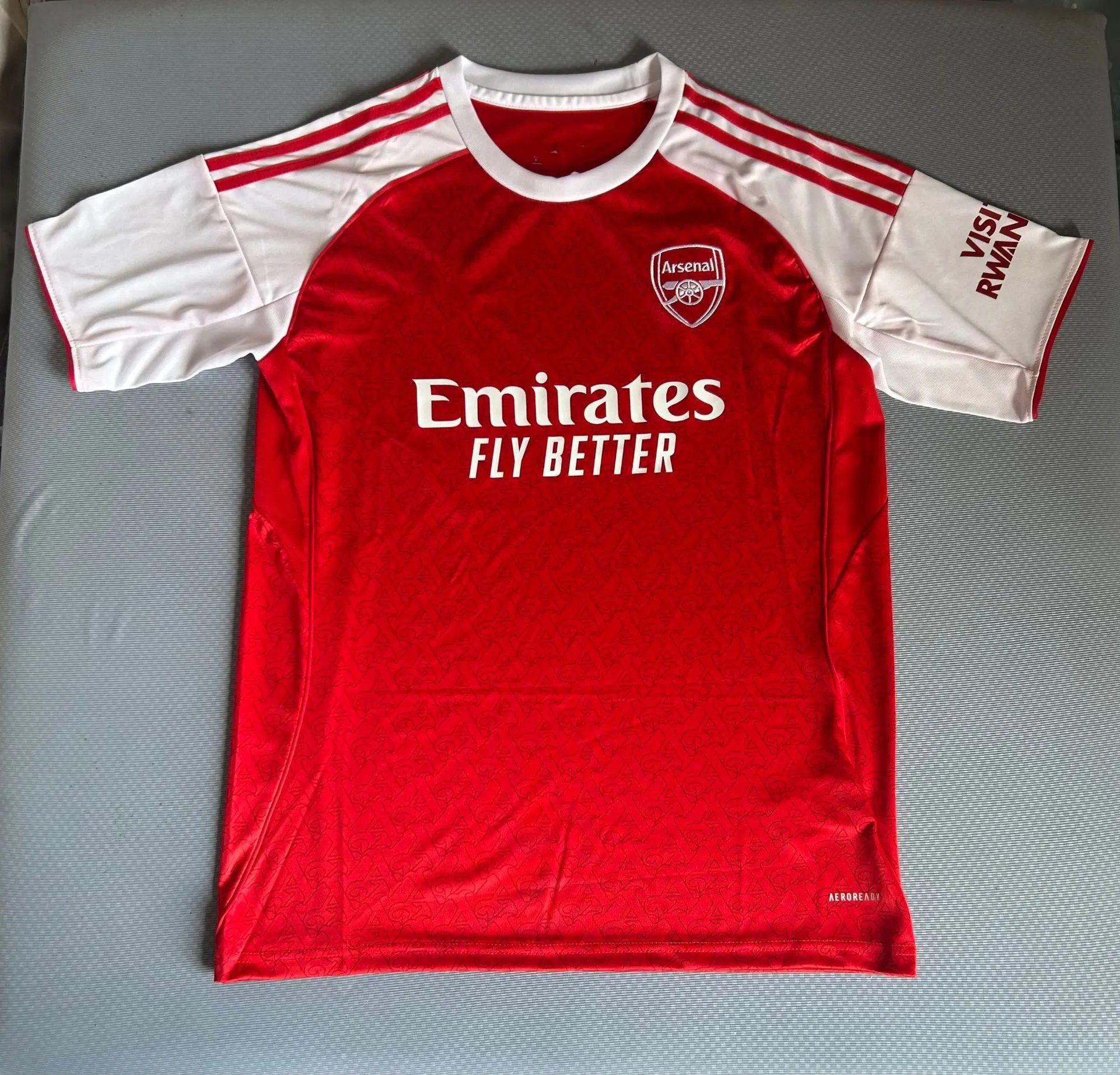 Arsenal FC 2023-24 Champions League Third Kit White Burgundy Jersey - 4