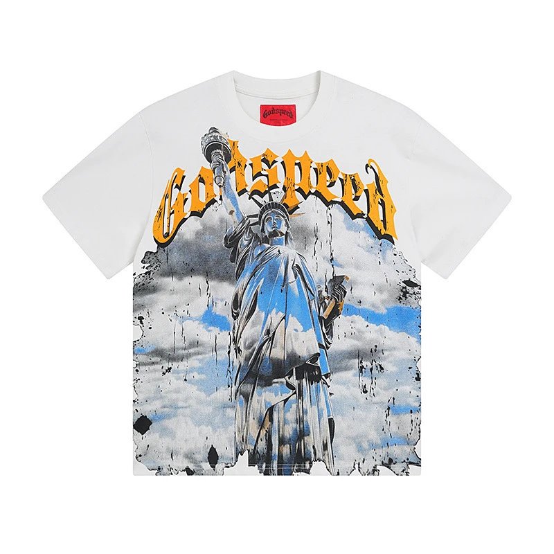 Godspeed Casino Skull Graphic T-Shirt White - 20