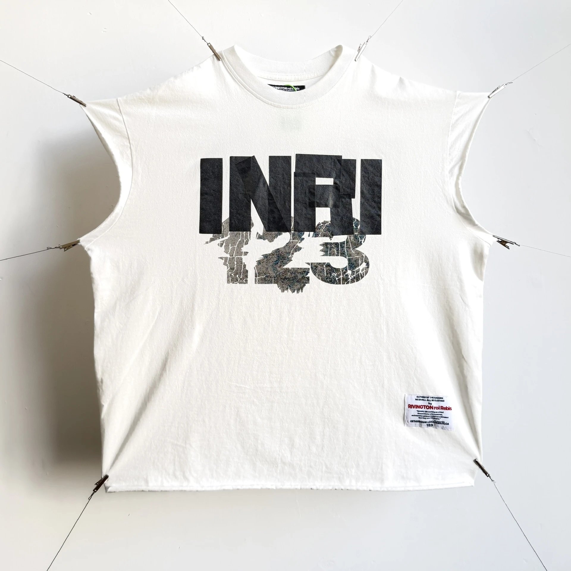 Design Sleeveless Graphic Tee Dark Gray T-Shirt - 31